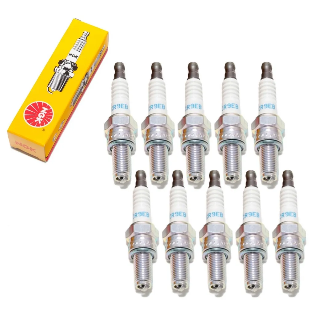 Set 10 Candele NGK 6955 CR9EB per Moto e Scooter - Offerta Stock Officina