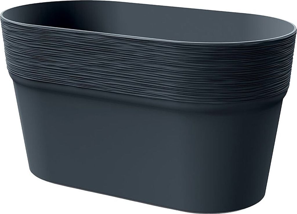 Prosperplast Blumentopf FURU Anthrazit 27,7 cm Produktbild 