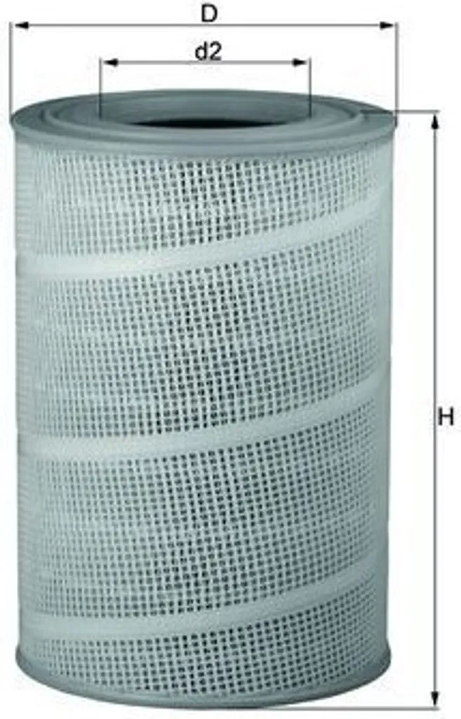 Cartouche filtrante à air pour SCANIA série 4 - Filtre MAHLE LX 714 Pro