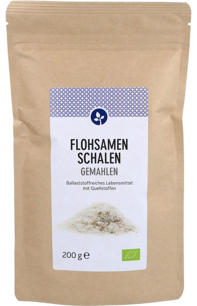 Peau de psyllium moulue, poudre200 g Image du produit 