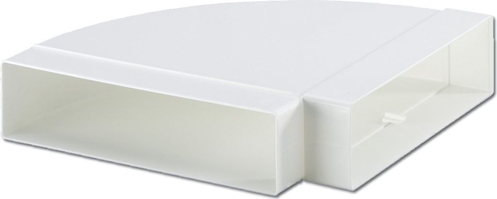 easyPART passend für 4021043 Naber Flachkanalbogen 125erF 90° horizontal einseitige Muffe für 218x55mm Belüftungstechnik