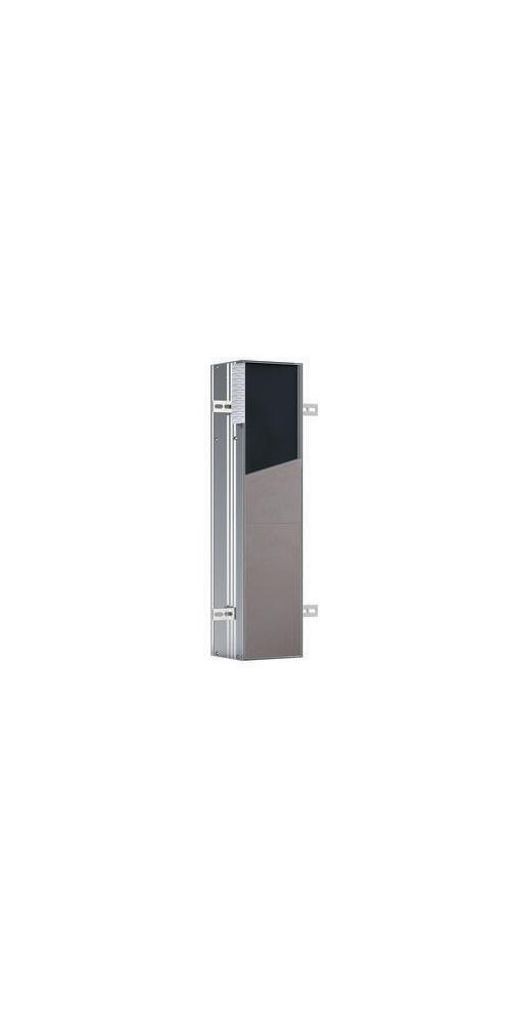 EMCO WC-Modul plus ASIS Unterputz, 658 x 154 mm, Türanschlag rechts Aluminium