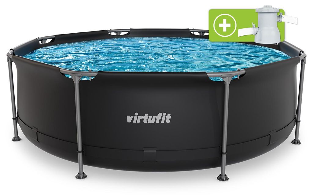 VirtuFit Rundpool Ø 244 x 76 cm mit Filterpumpe Produktbild 