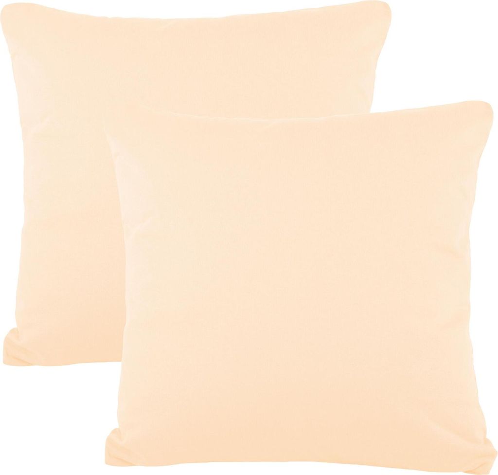 Doppelpack BeBasic Bezug 80x80 natur Mikrofaser Jersey Reißverschluss