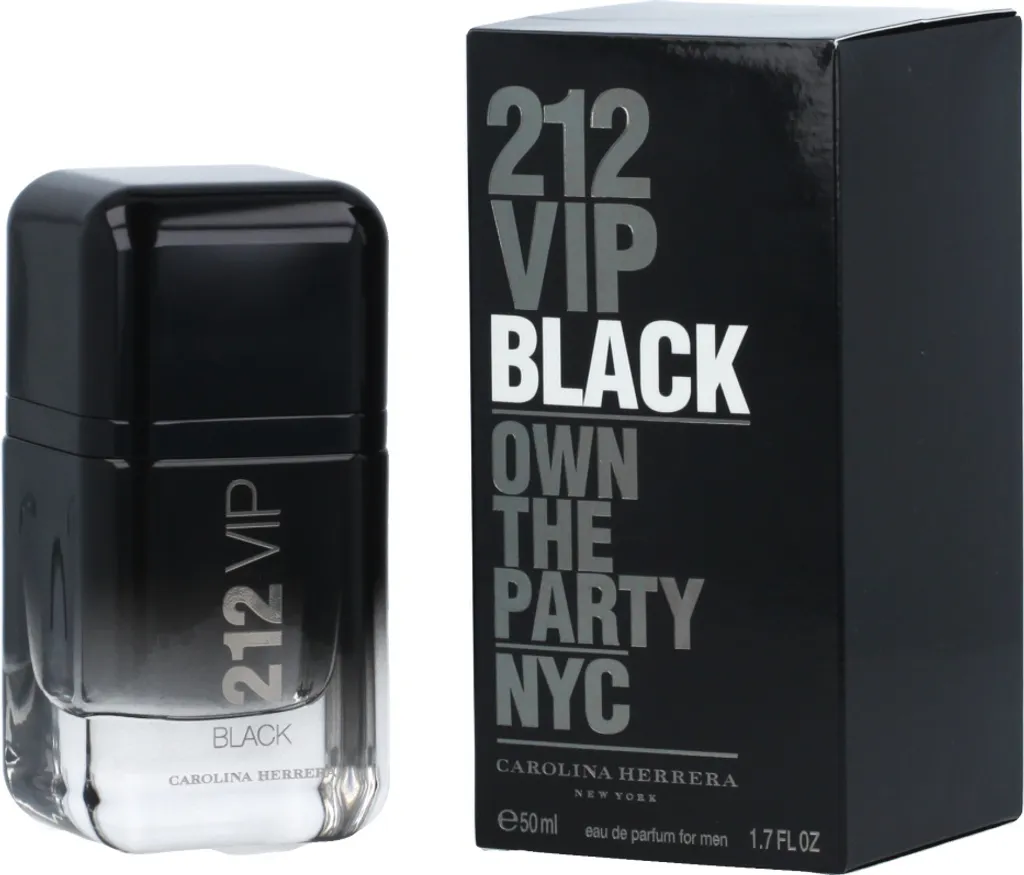 Carolina Herrera 212 VIP Black EDP 50 ml - Profumo Uomo Notturno