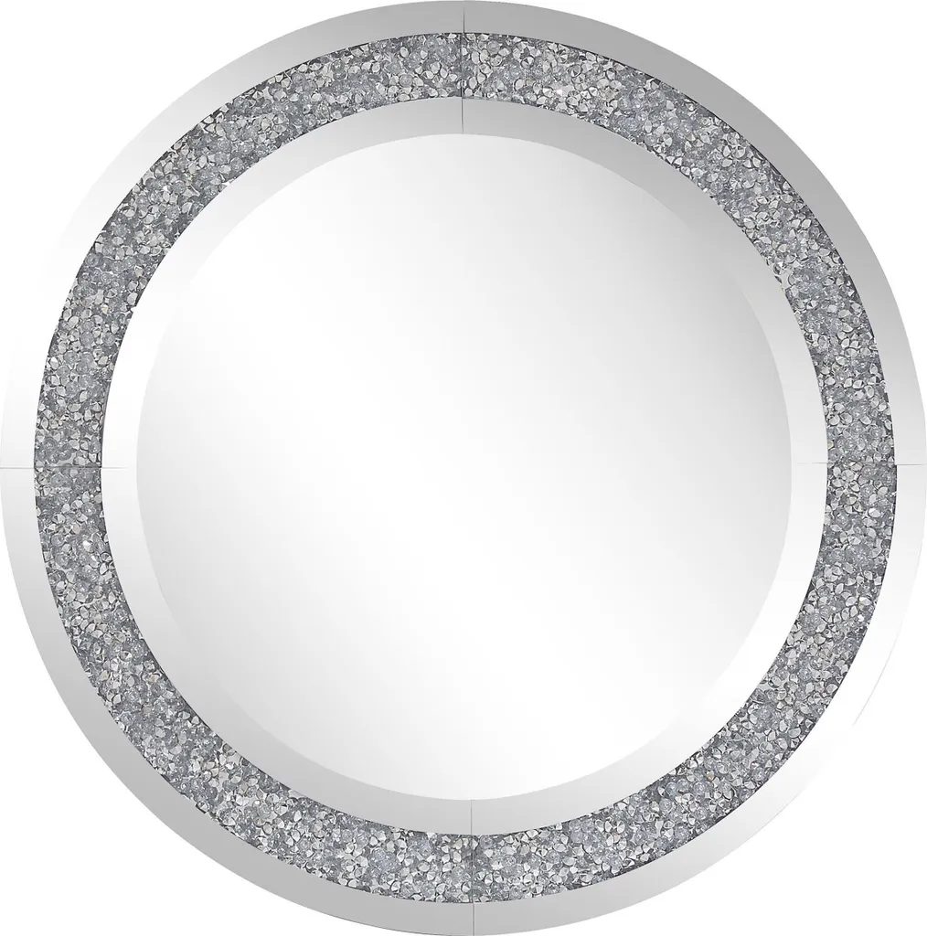 Miroir rond argenté 70 cm anti-distorsion pour une déco impeccable