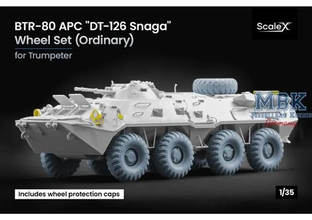 Roues DT-126 Snaga pour BTR-80 1/35 avec détails ultra réalistes