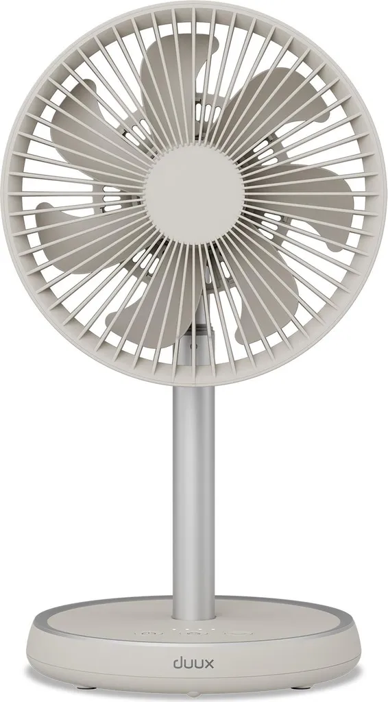 Duux Rize Flex - Petit ventilateur 4 vitesses avec oscillation et 10W