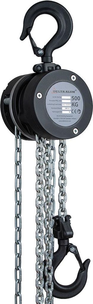 Delta Alum Stirnradkettenzug 360° Tragkraft 0,5t Hubhöhe 6,0m