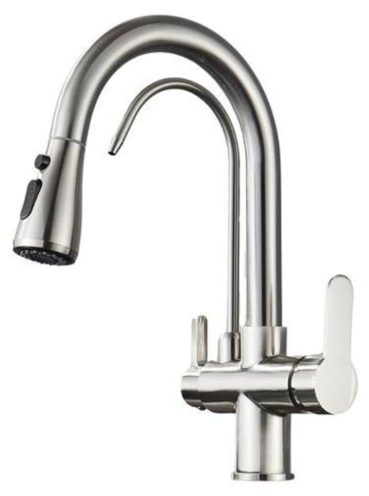 3-Wege Küchenarmatur NORDIC mit Wasserfilter-Anschluss, Produktbild 