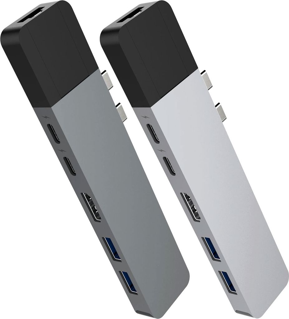 USB-C HyperDrive NET 6-in-2 Hub für MacBook Silber Produktbild 