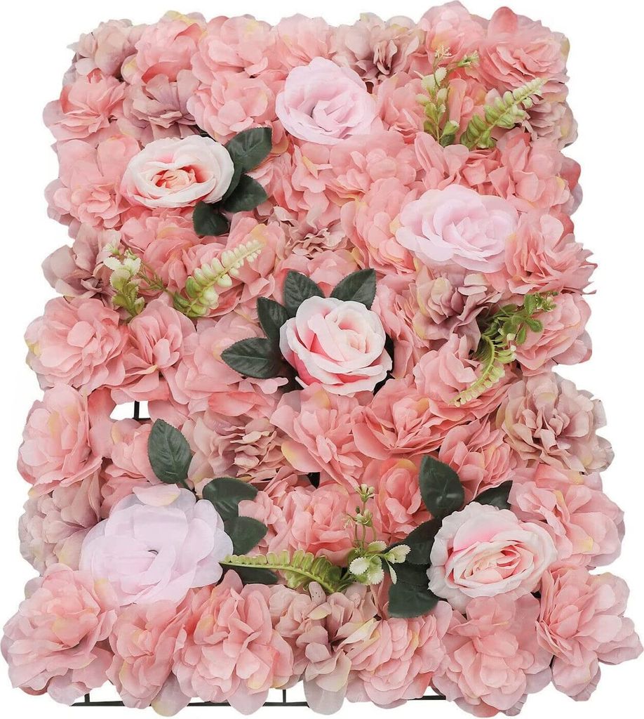 Künstliche Blumen Säule Wand 12x Rosenwand Blumenwand DIY Schöne Hintergrunddekoration für Hochzeit Deko