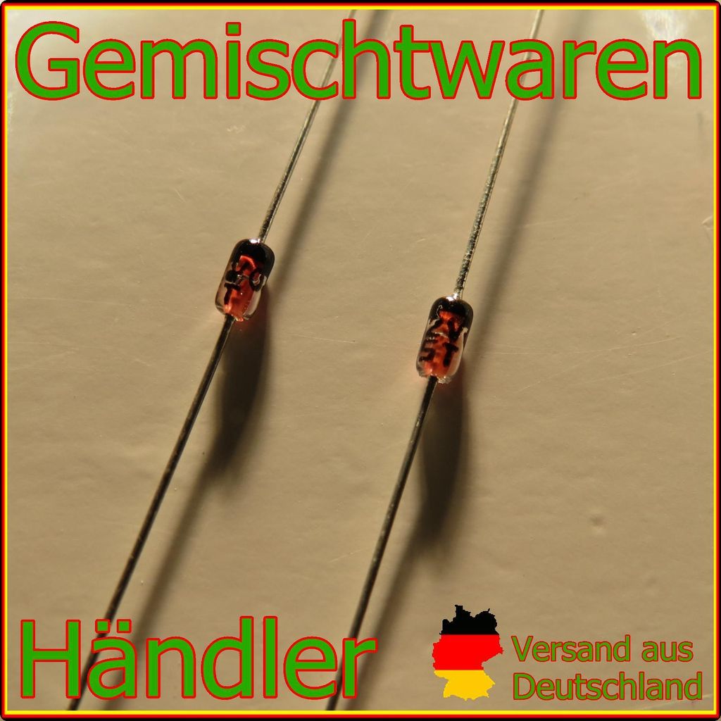 Z Diode 2V bis 39V 500mW Z-Dioden 0,5W Zenerdiode Zenerdioden Zehnerdioden / Spannung=30V