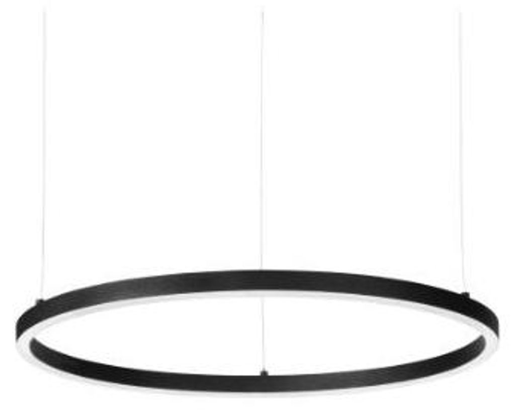 Moderne Hängeampel Aluminium-Kunststoff Schwarz Led 43W K Licht