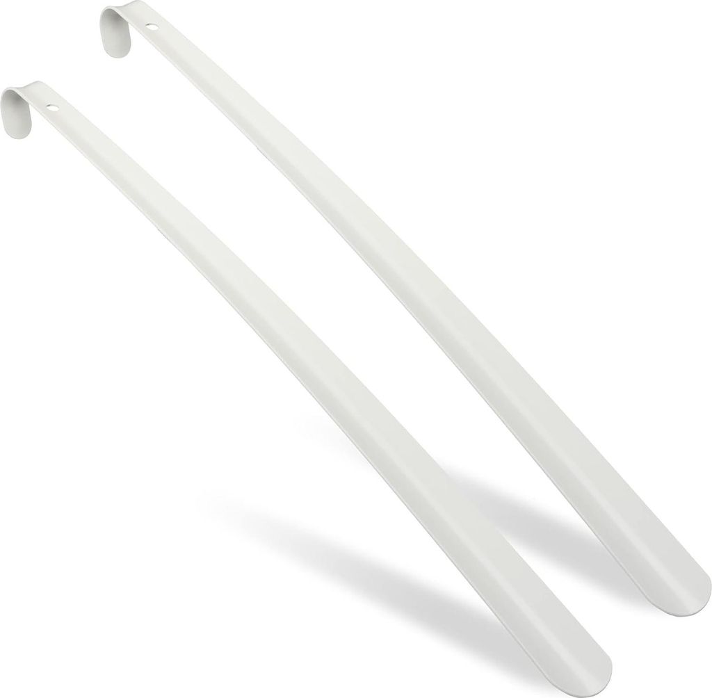 Relaxdays Schuhlöffel 2er Set, 58,5 cm lang, Schuhanzieher Produktbild 