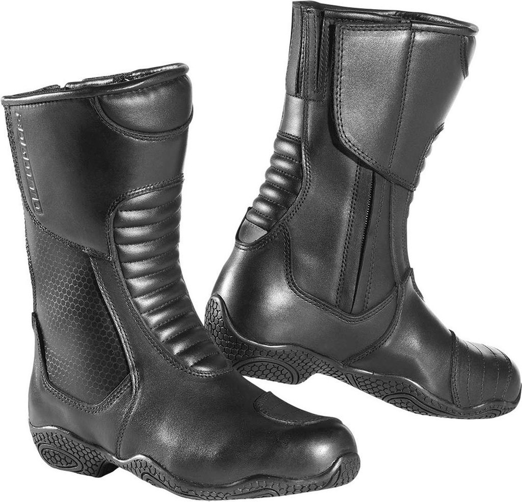 Bogotto Zora wasserdichte Damen Motorradstiefel, schwarz, 36