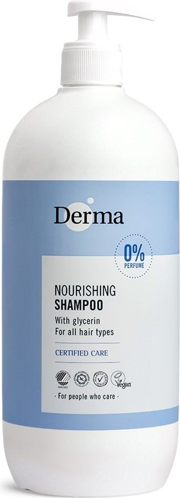 Derma Family Shampoo 1,0L mit Dosierspender, skandinavische Produktbild 