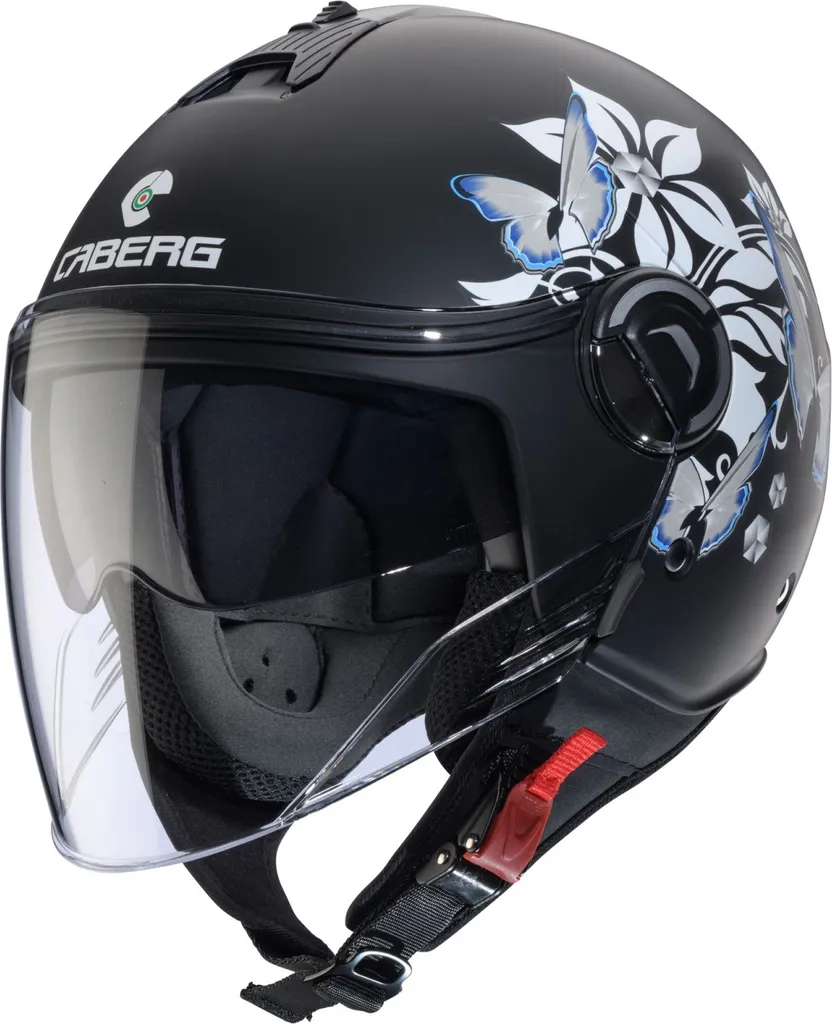 Casque Jet Caberg Riviera V4 X Mia avec Double Écran Solaire et Taille XS