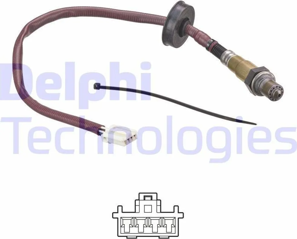 Sonde lambda DELPHI ES21319-12B1 après catalyseur pour MITSUBISHI COLT VI