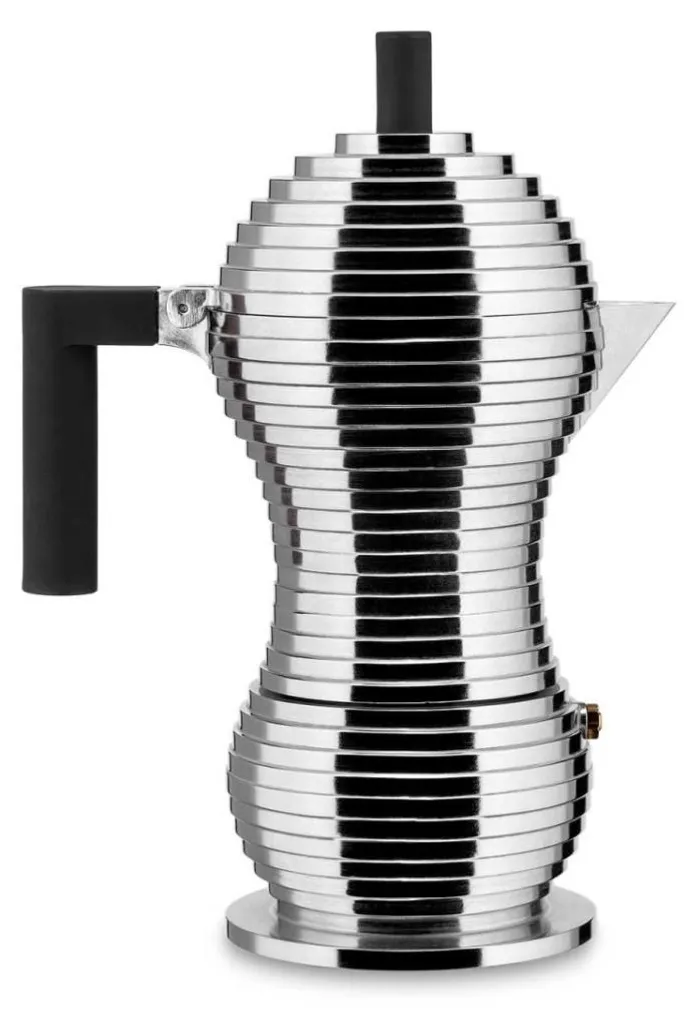 Cafetière Moka Alessi Pulcina 6 Tasses en Aluminium Fonte et Design