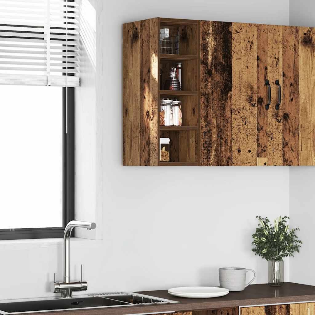 "2026 Aktion"Hängeschrank/Sideboard Küche Moderne Design - CLORIS - Buffetschrank - Riga Altholz-Optik 20x29,5x60 cm Holzwerkstoff - NeuMöbel685...