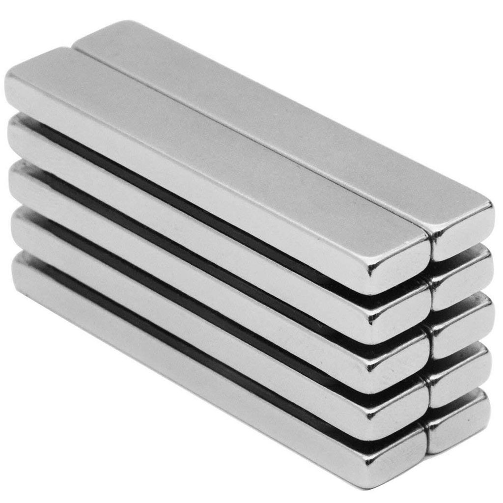 10x Neodym Magnete Ultra Stark 60x4mm Mini Magnet Rechteckig Bar Magnet Kühlschrank