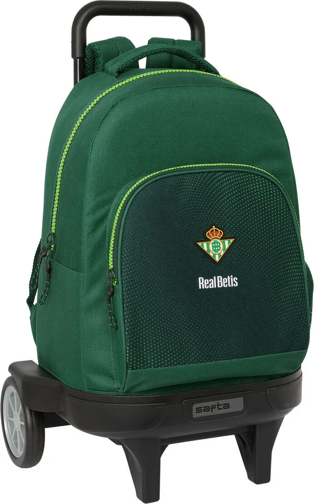 Zaino scuola con ruote Real Betis Balompié verde 33 x 45 x 22 cm