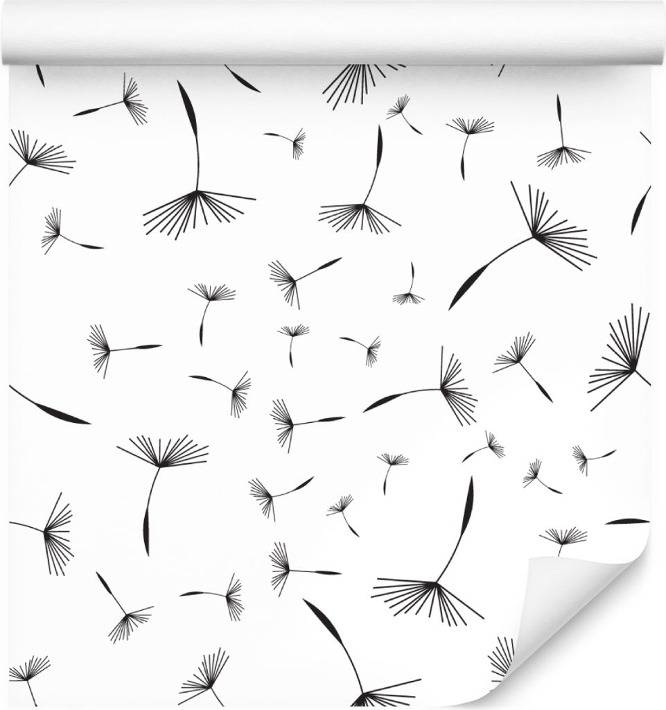 10m VLIES TAPETE Rolle Natur Flora Blumen Pusteblumen Samen Gemalt XXL