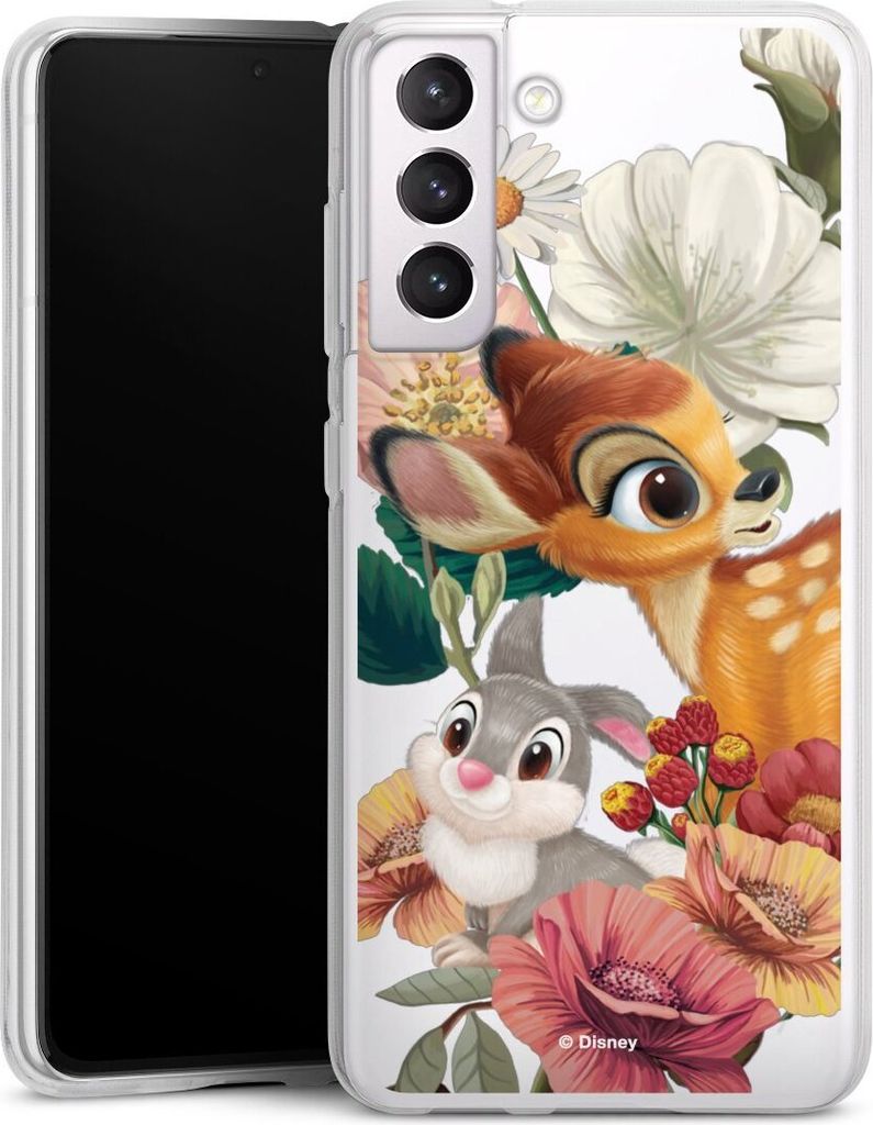 DeinDesign Handyhülle für Samsung Galaxy S21 FE 5G Silikon Hülle Case Smartphone Schutzhülle Bambi Disney Klopfer