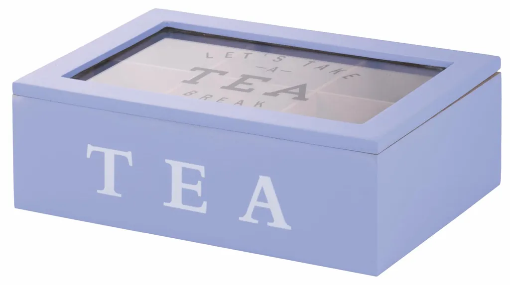 Boîte à thé Sibilla avec 6 casiers de rangement pour sachets et infusions
