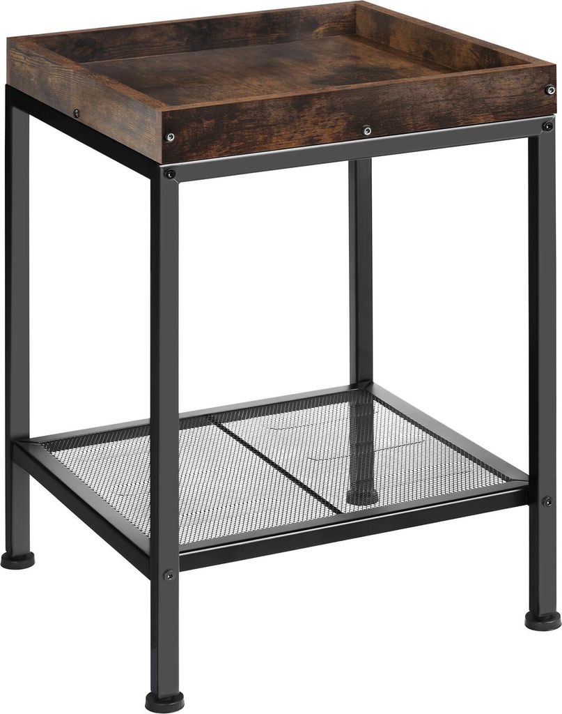 A product shot of a side table against a white background.