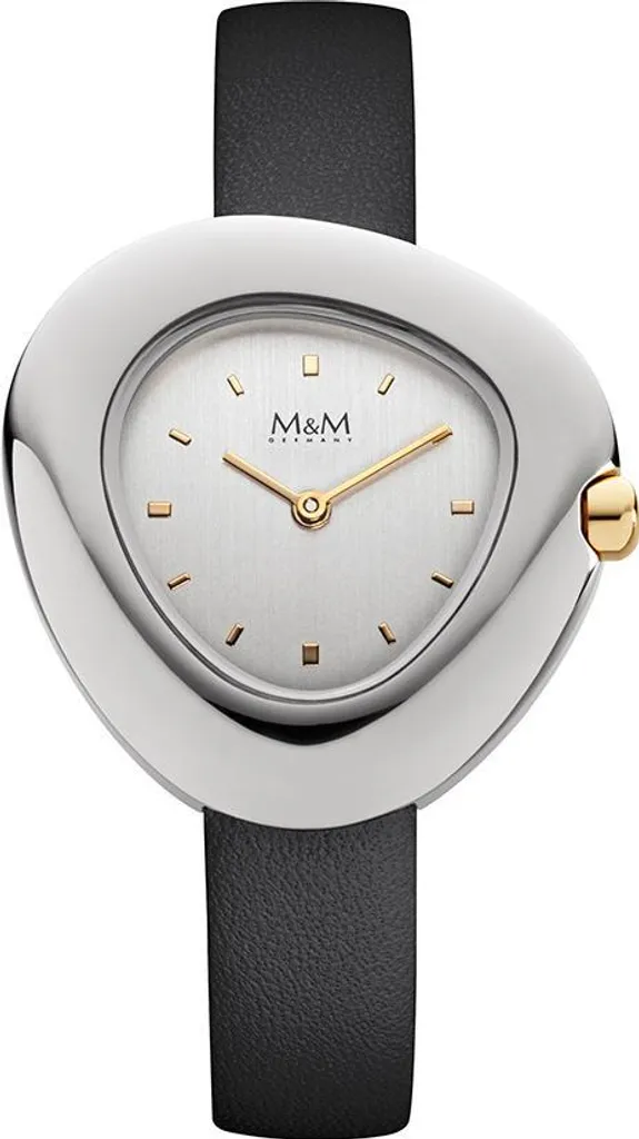 Regalo Donna Perfetto: Orologio M&M Pebble M11924-462 Pelle Nera