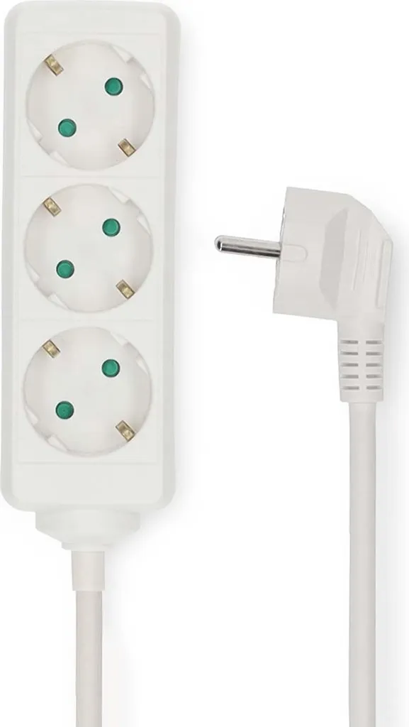 Multipresa Industriale 3 Prese Schuko 5m 3.6kW | Bianco Professionale