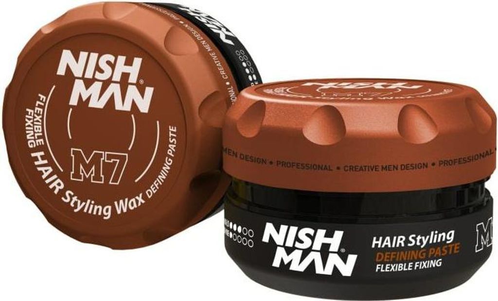 Nishman | Haarpaste M7 - 100 ml - Flexibel - Mittlerer Halt - Für natürliche Frisuren
