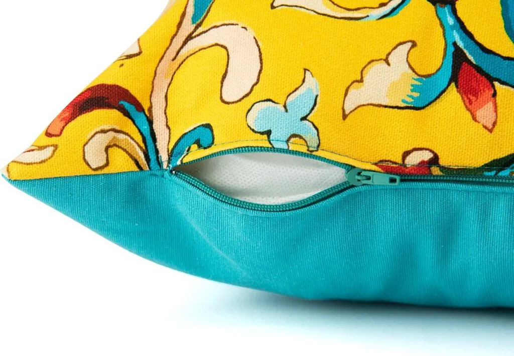Coussin Coton Excelsa 50x40 cm : Confort Lombaire et Déco Multicolore