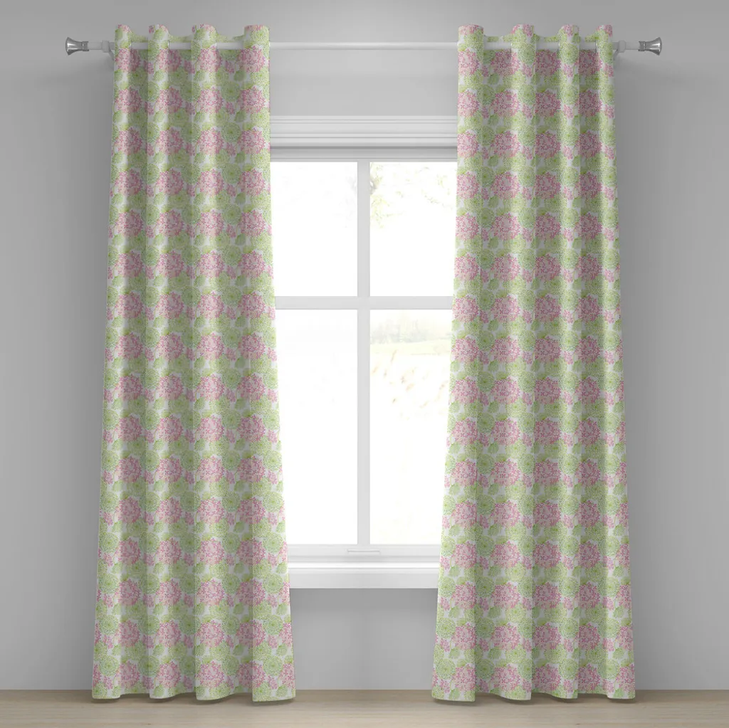 Rideau à œillets ABAKUHAUS Pissenlit Botanique 280 x 175 cm Rose