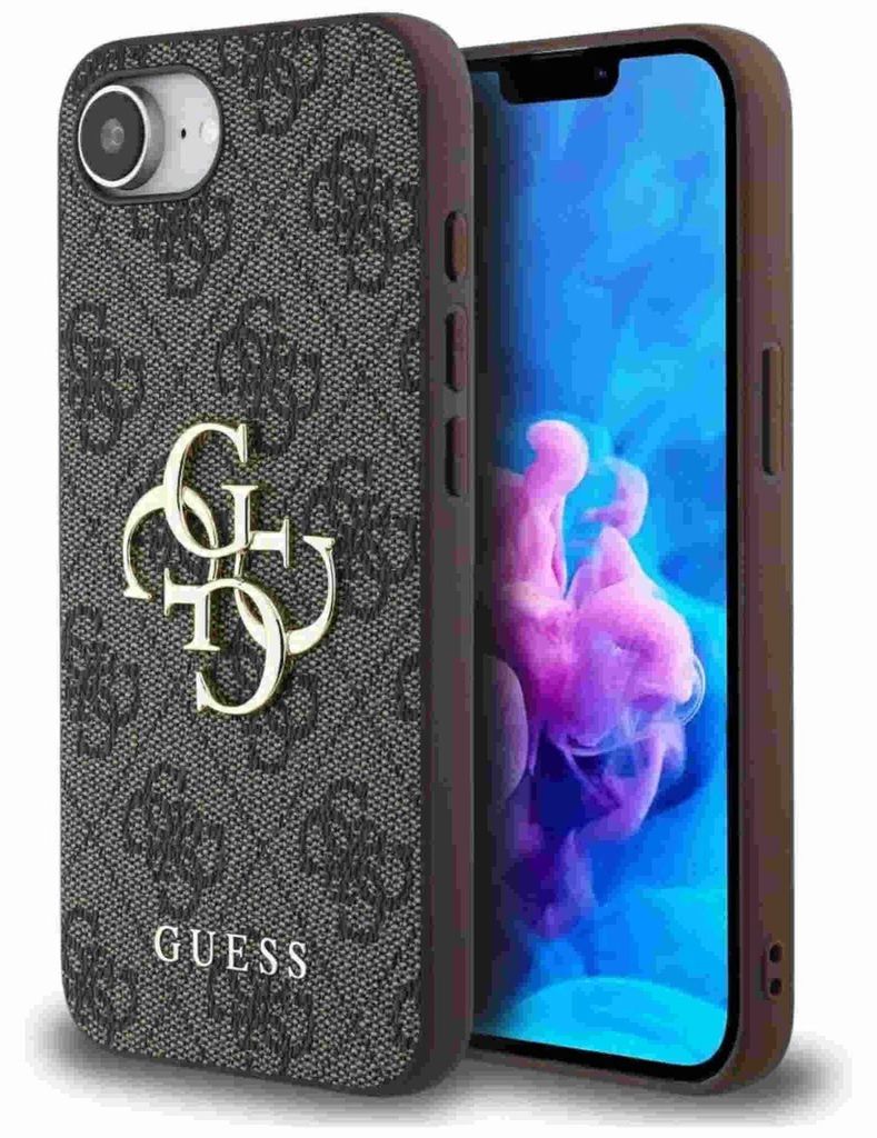 Pouzdro Guess 4G s velkým logem pro iPhone 16e - hnědé Obrázek produktu 