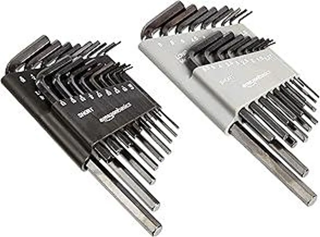 Set di chiavi a Esagono, 36 pezzi, pollici/SAE e metriche