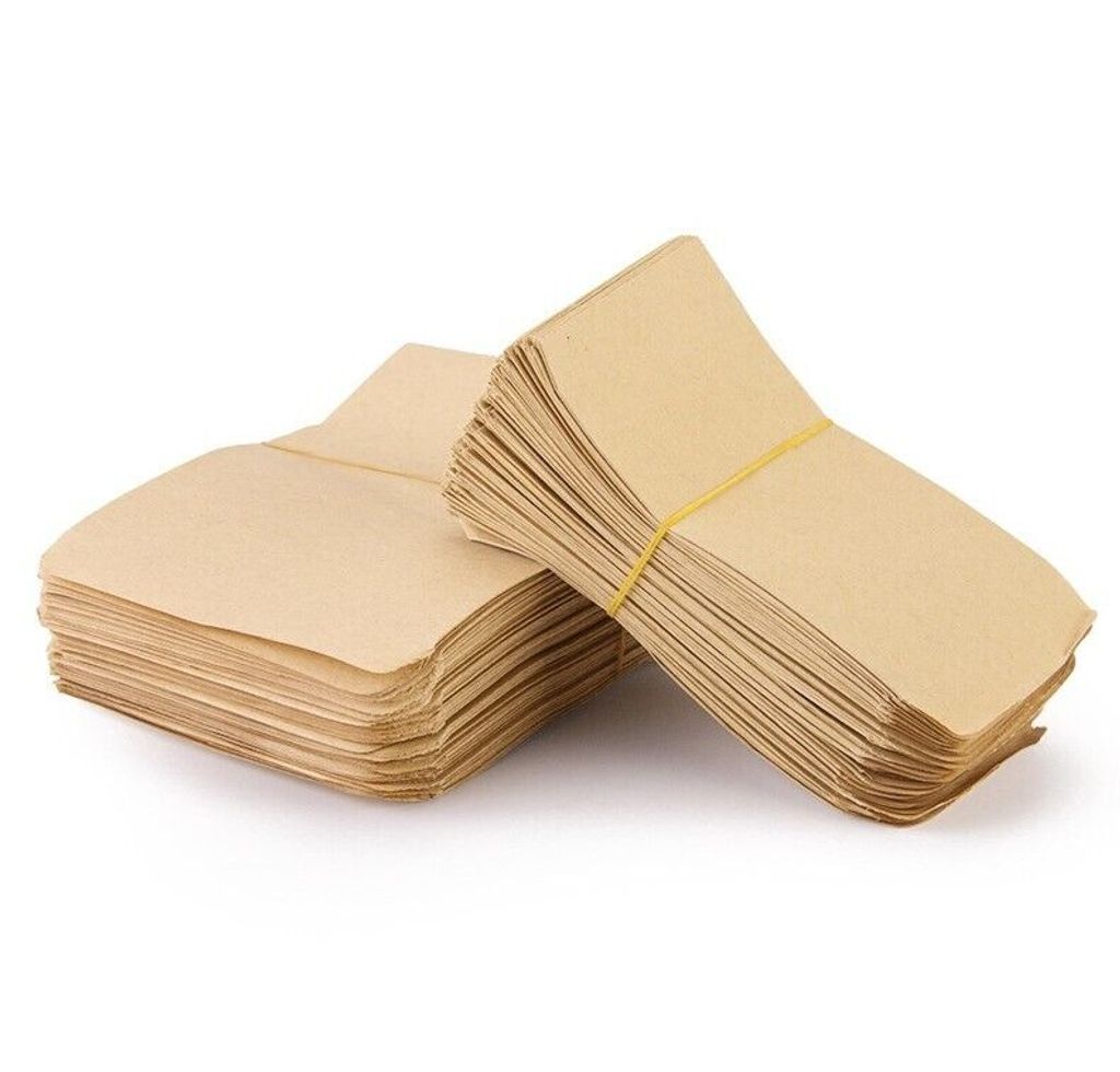 100x Vintage Kraftpapier Tüten Beutel Papier Taschen Hybrid Seed Bag 6x10cm