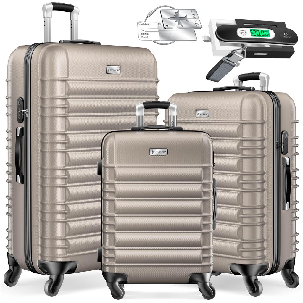 KESSER® 3tlg. Hartschalenkofferset Hartschalenkoffer Produktbild 