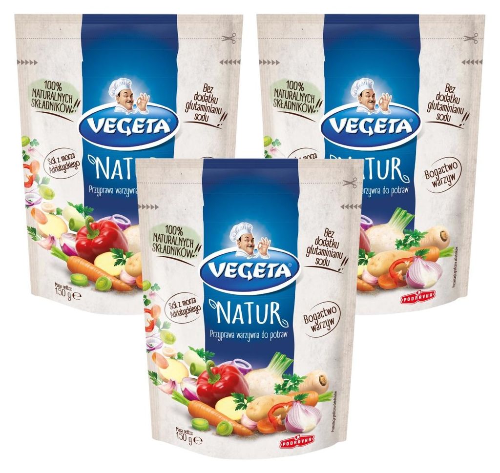 Vegeta Natur Würzmischung 3x 150g - Gewürzmischung Gemüse Produktbild 