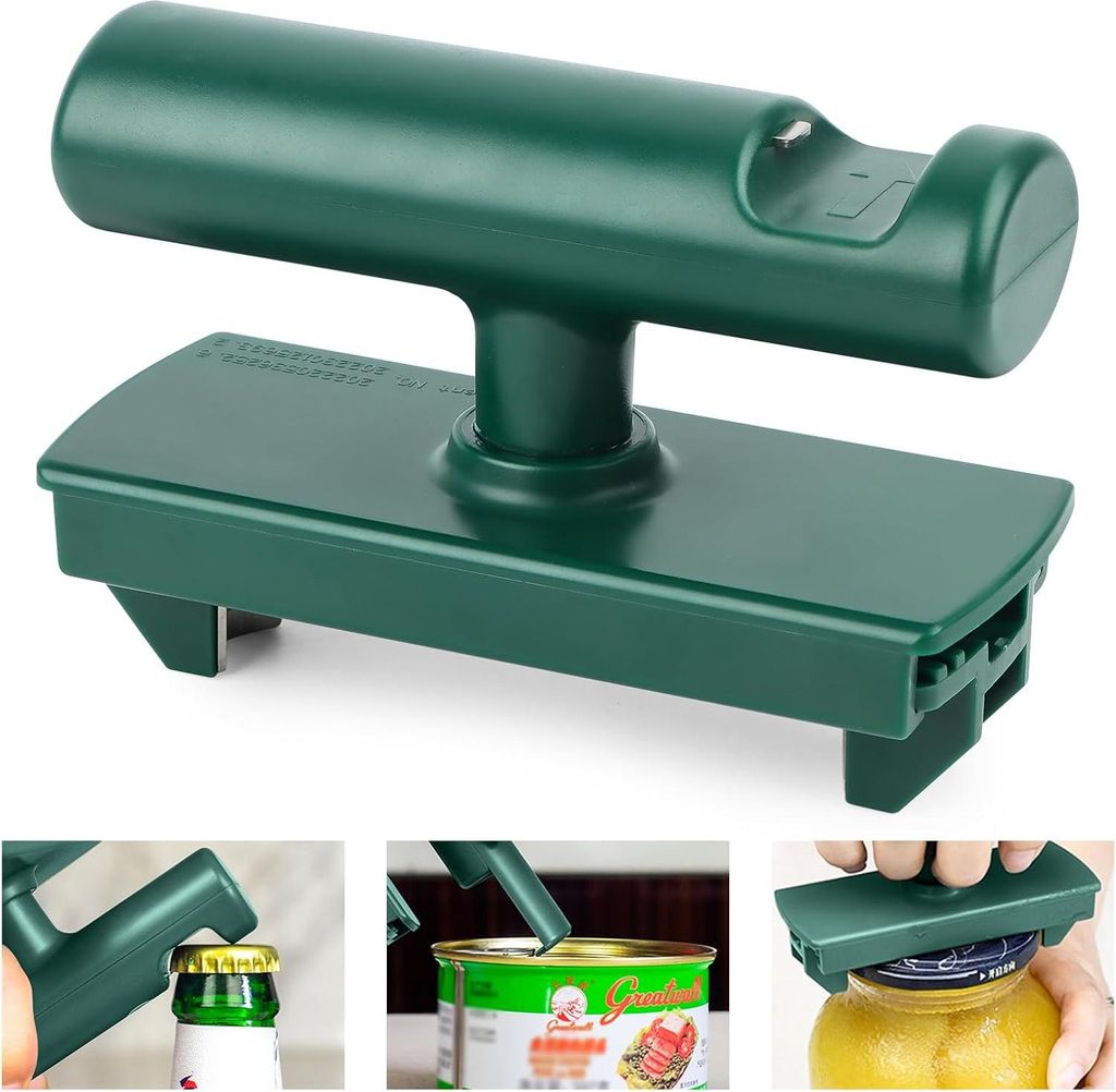 Müheloser Öffner - Arthritis-freundlicher Dosenöffner - Edelstahl - arbeitssparender Glasöffner - Schraubdeckelöffner für Senioren - praktisc...