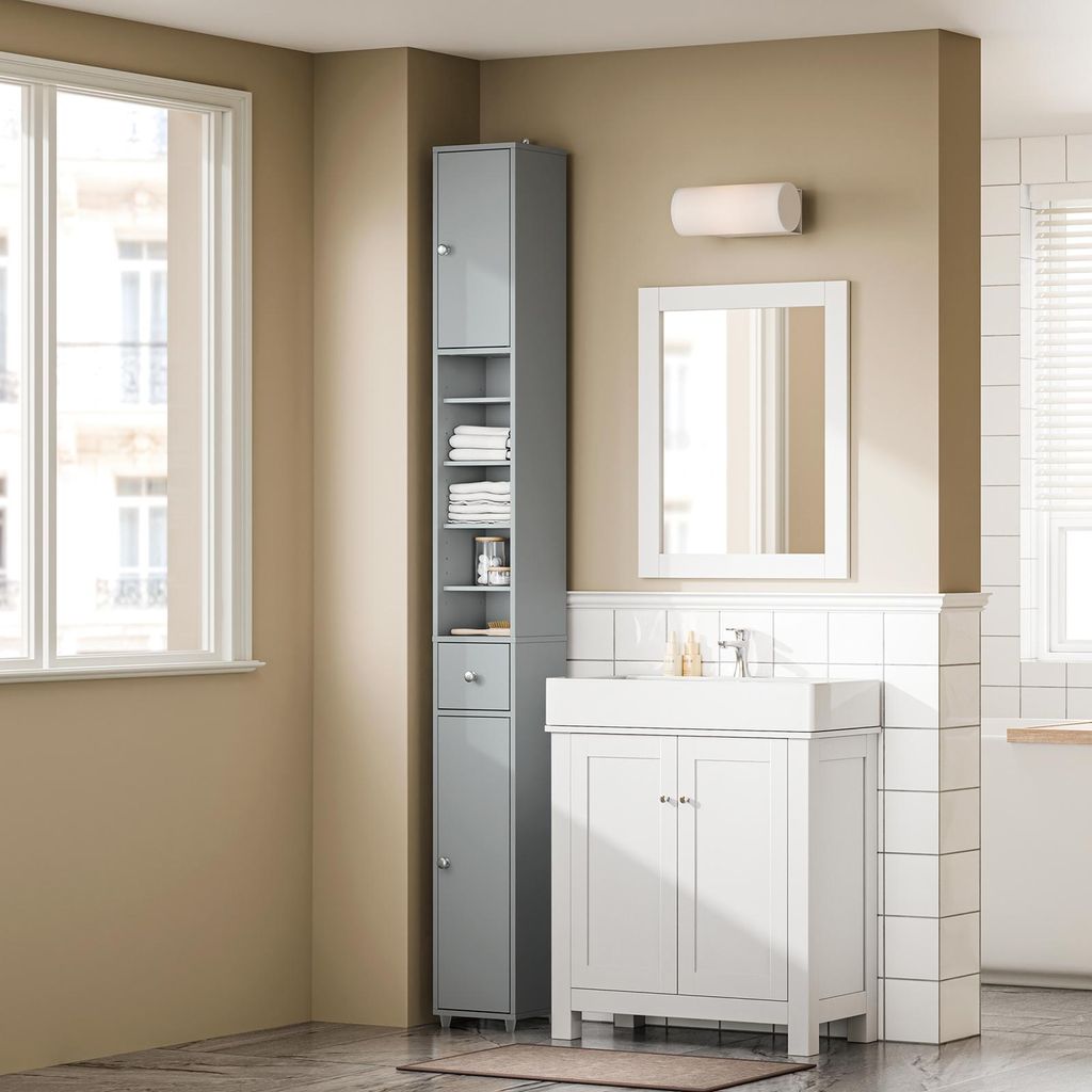 Produktbild von Hzuaneri Badezimmerschrank, Badschrank Hochschrank, Hoher Badezimmer