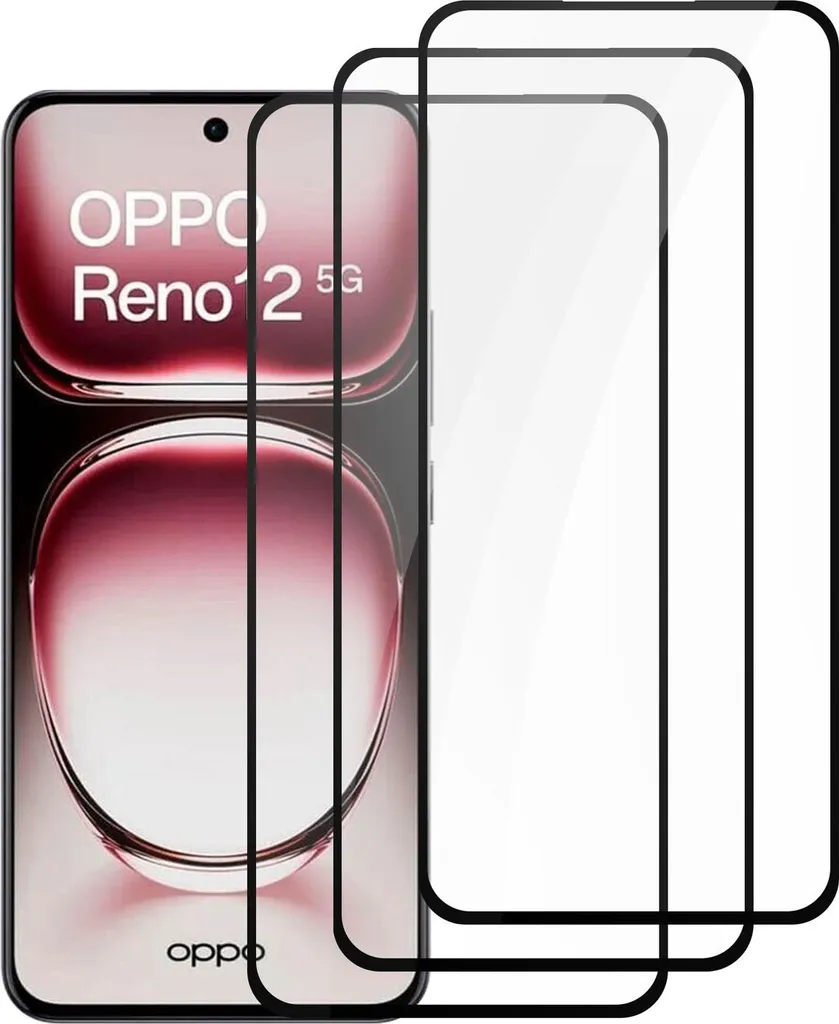 Pellicola Vetro Oppo Reno 12 Cadorabo 3 Pezzi - Anti-Scratch 9H HD