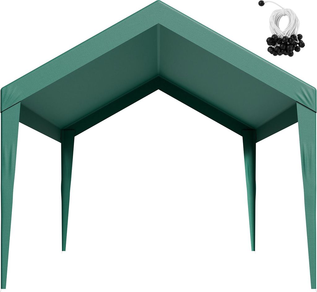 SucceBuy Carport-Ersatzdach, 3 x 6 m, robuste Plane für tragbare Garagenzelte, UV-resistente Abdeckung für Autounterstände, langlebige Plane mit...