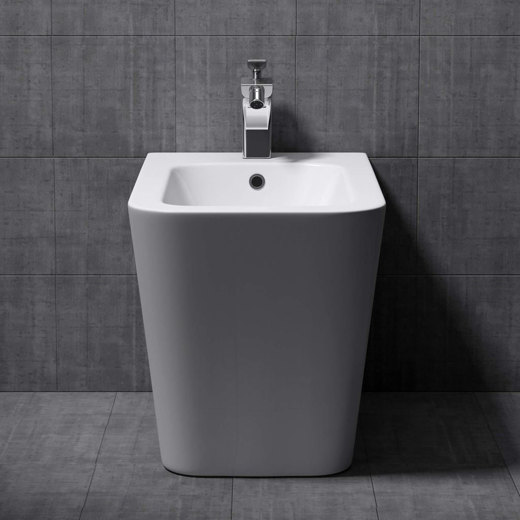 Mai & Mai Hänge-Bidet D112 Weiß 55x36x41cm aus Keramik Produktbild 