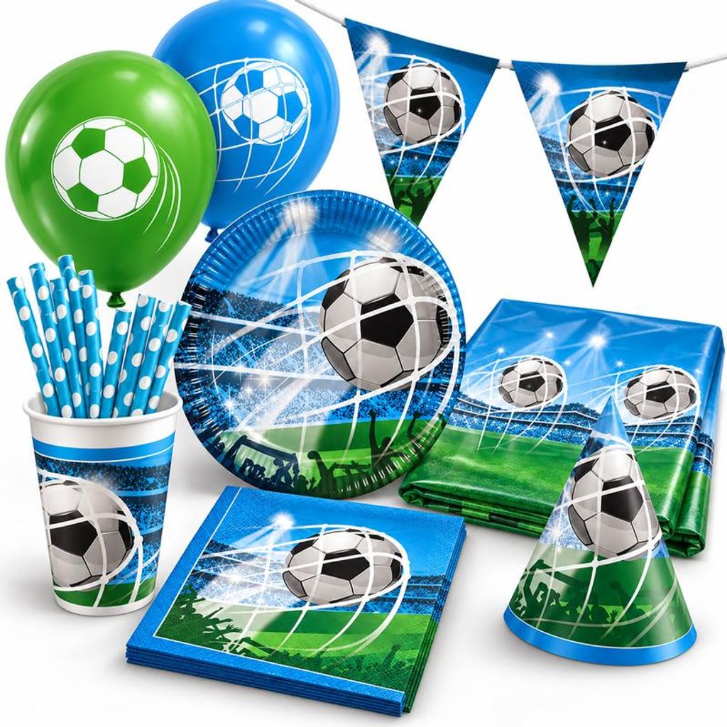 Fussball Fans Partyset zur Fußball Weltmeisterschaft Produktbild 
