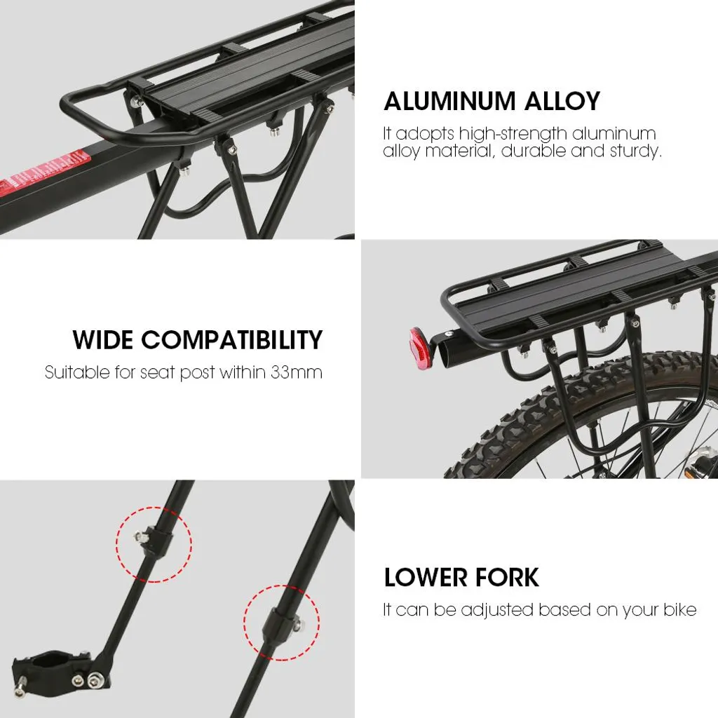 Support de siège arrière pour vélo de course avec rack économie ajustable - 2