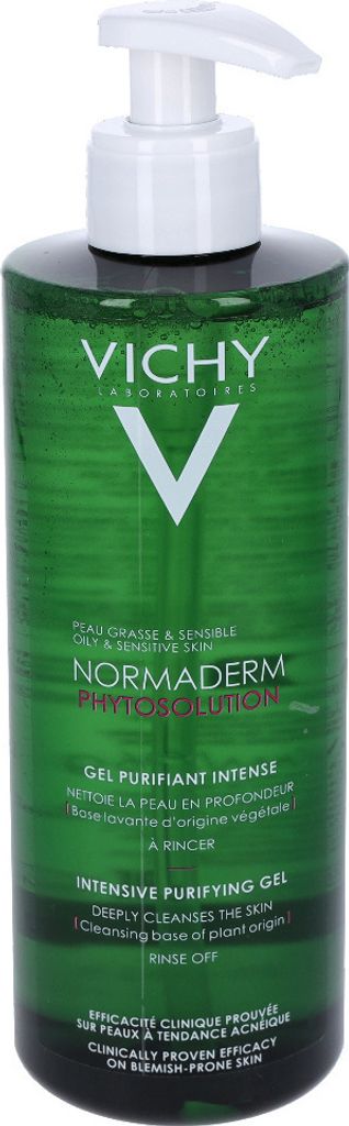A bottle of Vichy Normaderm Phytosolution Intensive Purifying Gel.