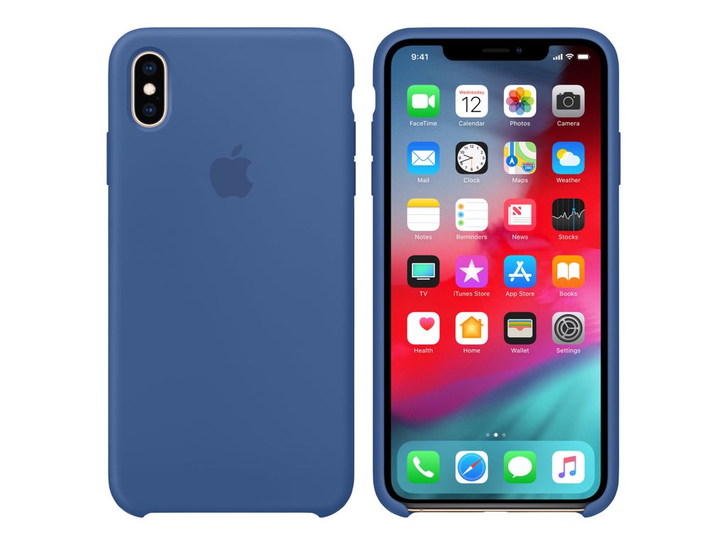 Apple iPhone Xs Max Hülle - Silikon - Soft Case, Backcover - Blau